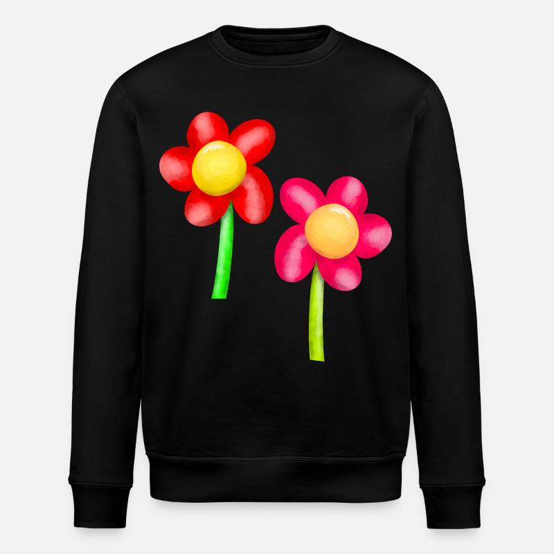 Fleurs Fleur Printemps - Sweat bio ROLLER Stanley/Stella Unisexe - noir