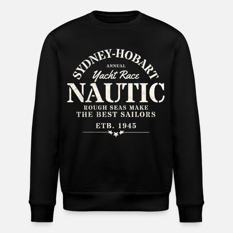 Design Nautique Année 1945 - Sweat bio ROLLER Stanley/Stella Unisexe - noir