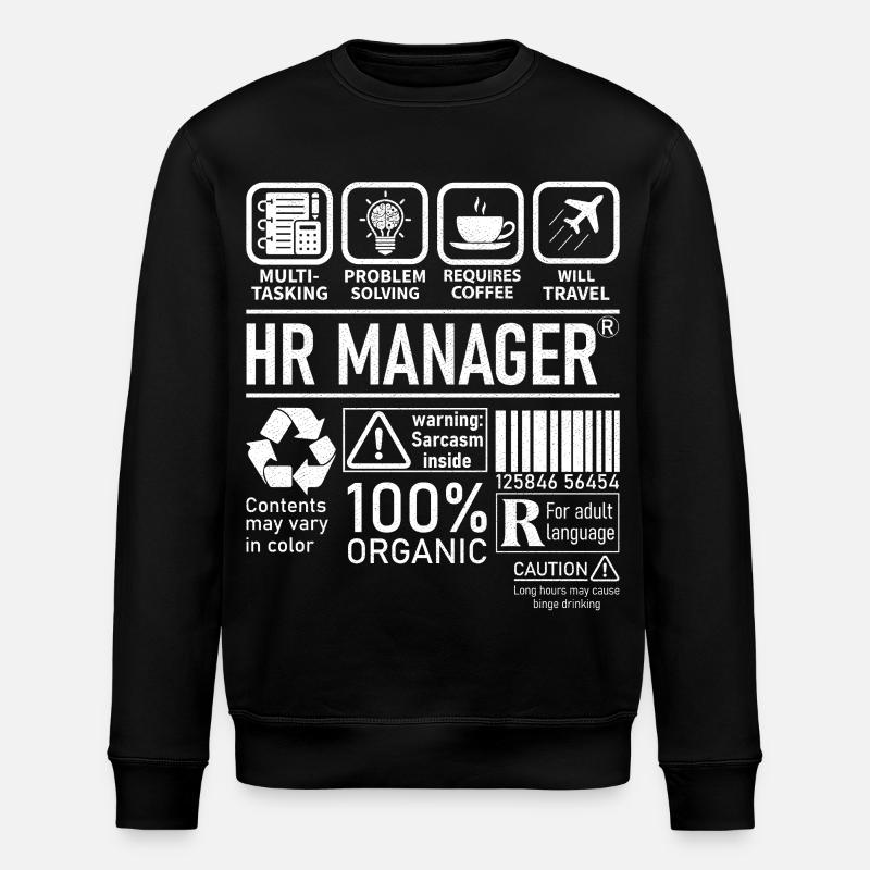 Hr Manager multi tasking problem solving - Stanley/Stella Unisex Bio-Sweatshirt ROLLER - Schwarz