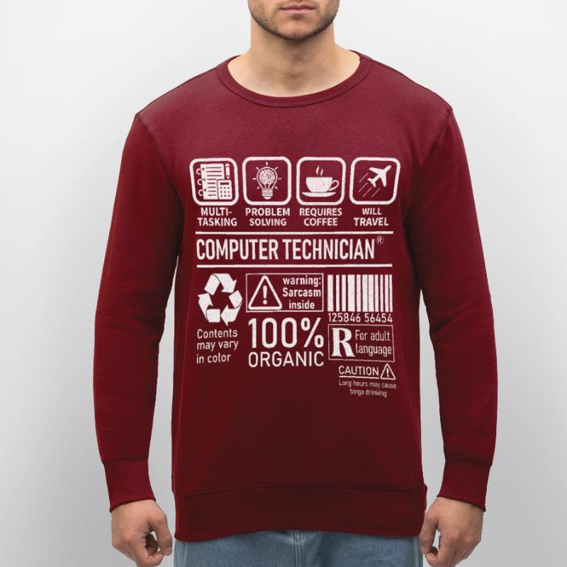 Computer Technician multi tasking problem solving Stanley/Stella ROLLER Unisex Organic Sweatshirt