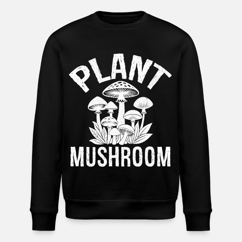 Champignon végétal - Sweat bio ROLLER Stanley/Stella Unisexe - noir