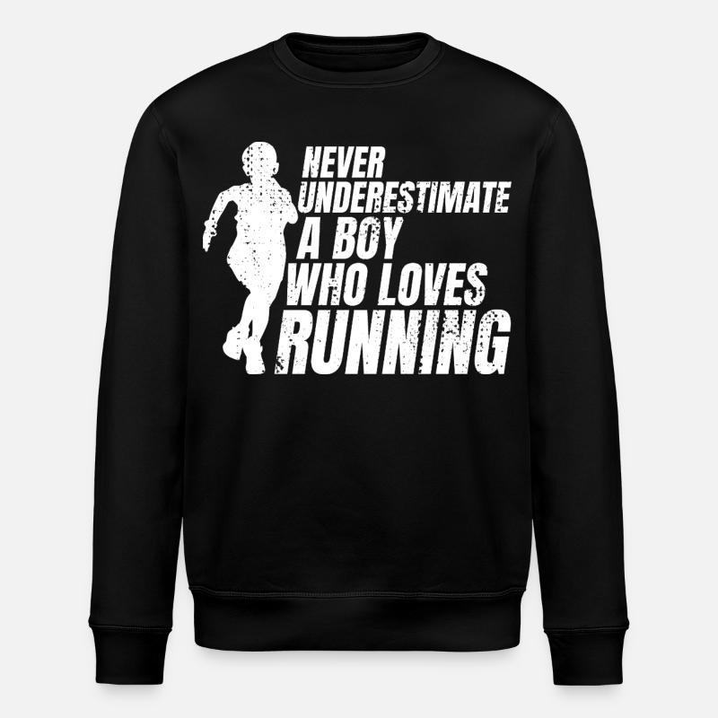 Garçon coureur drôle - Sweat bio ROLLER Stanley/Stella Unisexe - noir
