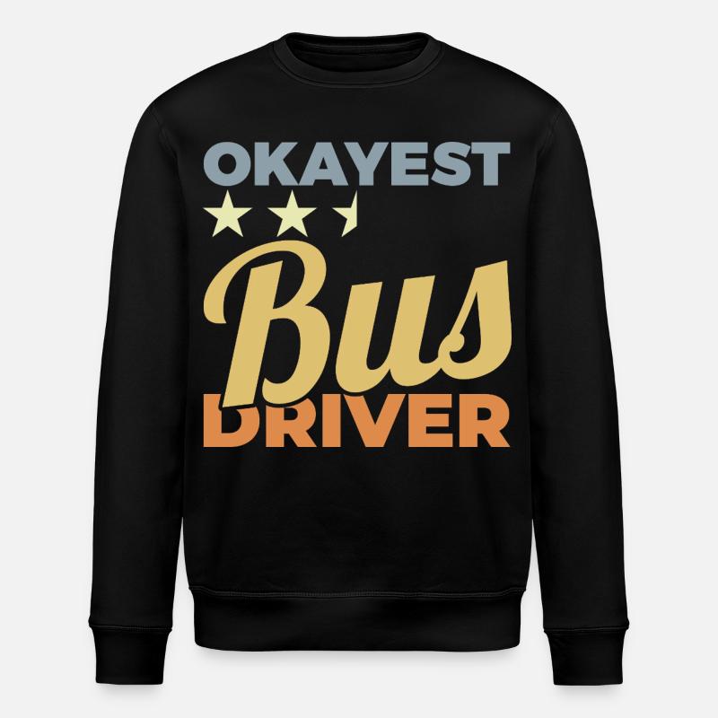 Average bus driver - Stanley/Stella ROLLER Unisex Organic Sweatshirt - black