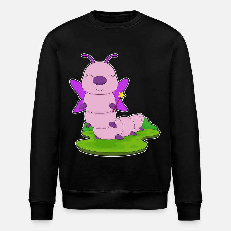 Baguette de fée chenille - Sweat bio ROLLER Stanley/Stella Unisexe - noir