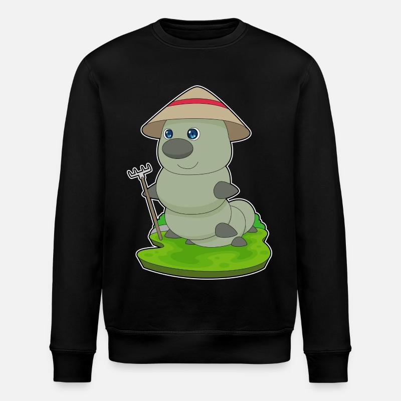 Caterpillar farmer rake - Stanley/Stella ROLLER Unisex Organic Sweatshirt - black