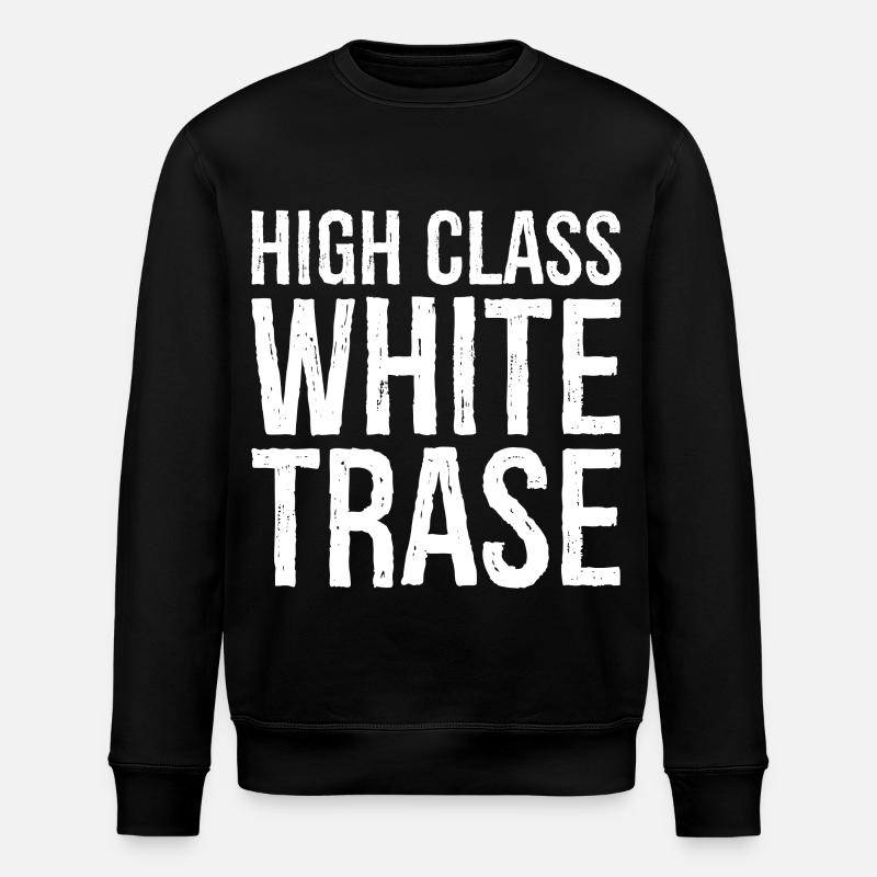 High class white trase - Stanley/Stella ROLLER Unisex Organic Sweatshirt - black