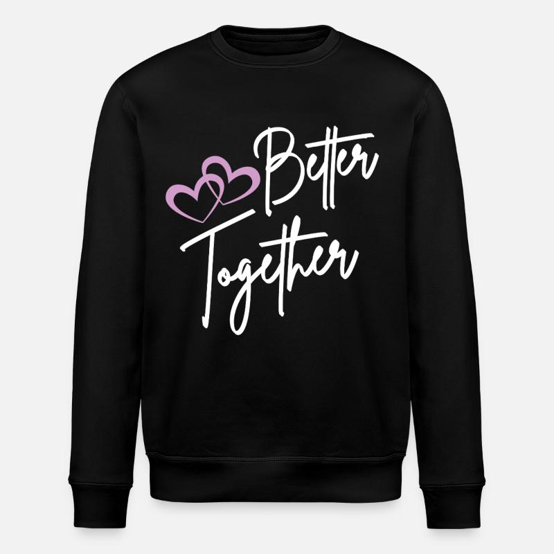 Better Together Script Hearts - Sweat bio ROLLER Stanley/Stella Unisexe - noir