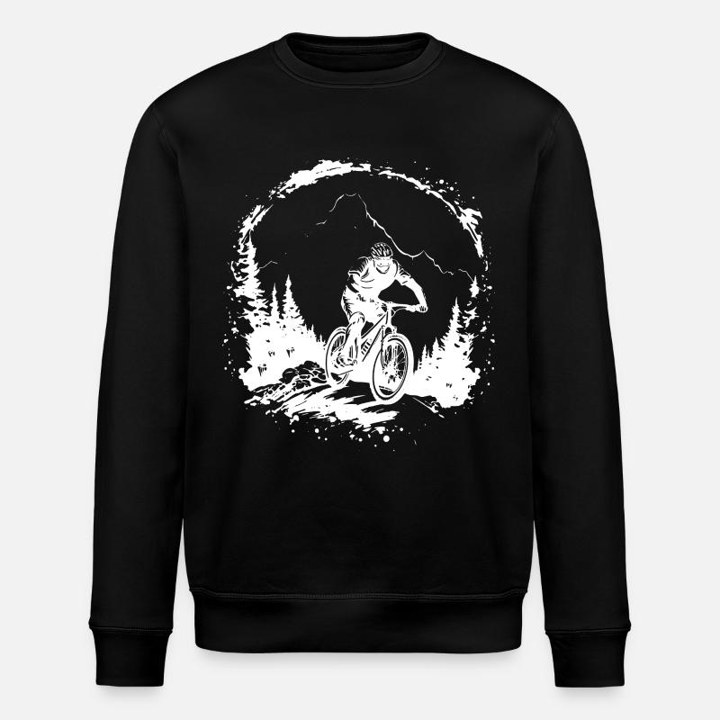 Dessin VTT - Sweat bio ROLLER Stanley/Stella Unisexe - noir