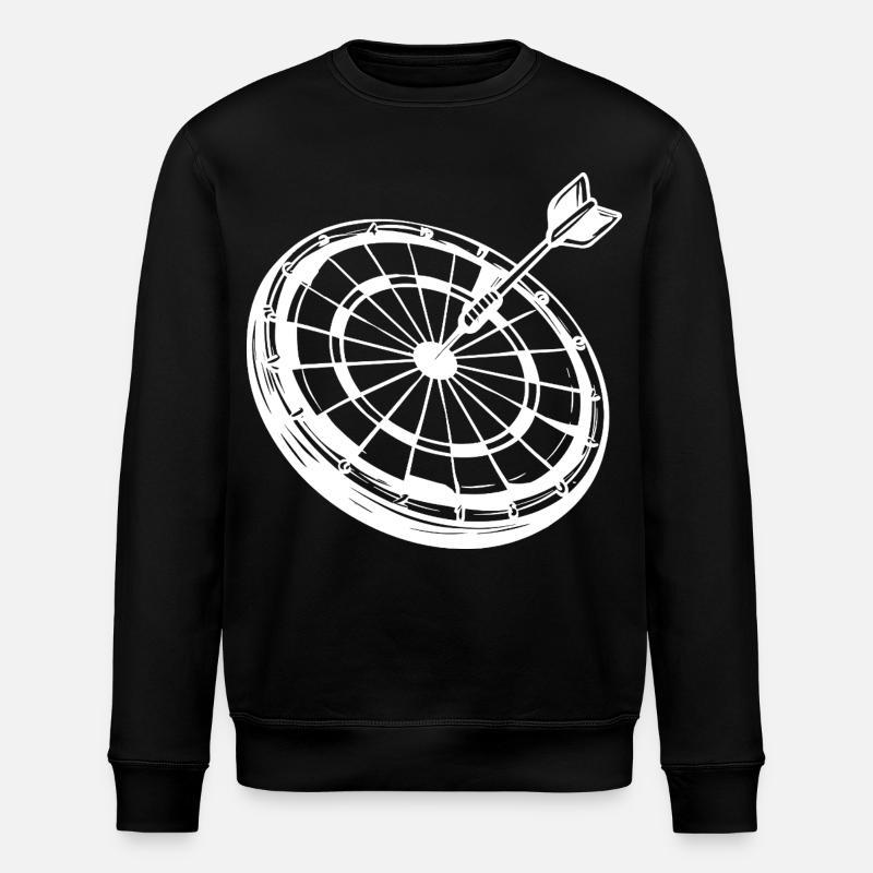 Dessin de fléchettes - Sweat bio ROLLER Stanley/Stella Unisexe - noir