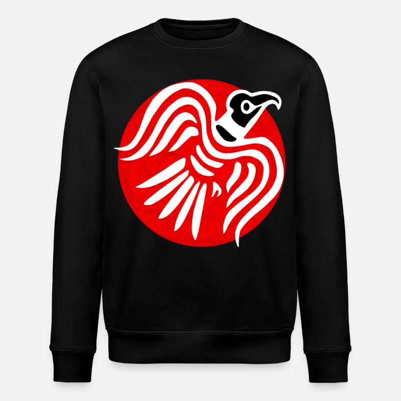 Wikinger Rabe - Stanley/Stella Unisex Bio-Sweatshirt ROLLER - Schwarz