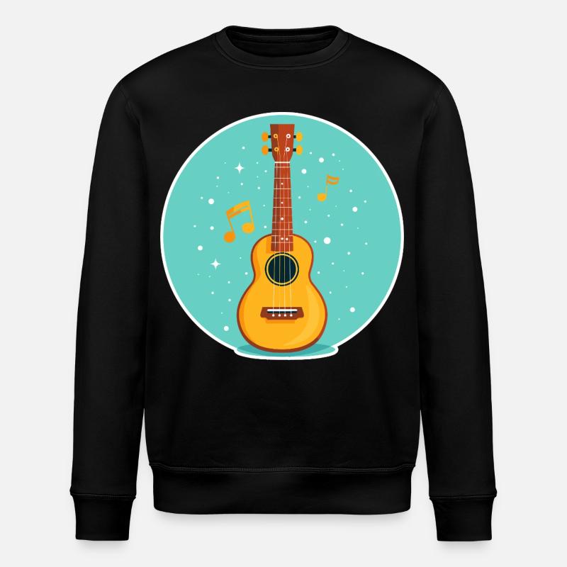 Ukulele Illustration - Stanley/Stella Unisex Bio-Sweatshirt ROLLER - Schwarz