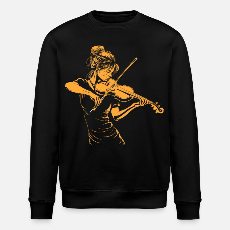 Violon Fille Graphique - Sweat bio ROLLER Stanley/Stella Unisexe - noir