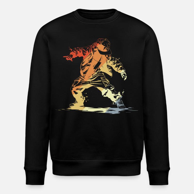 B-Boy Rétro - Sweat bio ROLLER Stanley/Stella Unisexe - noir