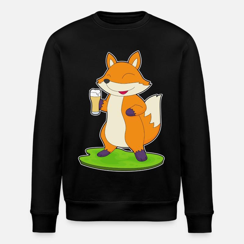 Fuchs Bier - Stanley/Stella Unisex Bio-Sweatshirt ROLLER - Schwarz