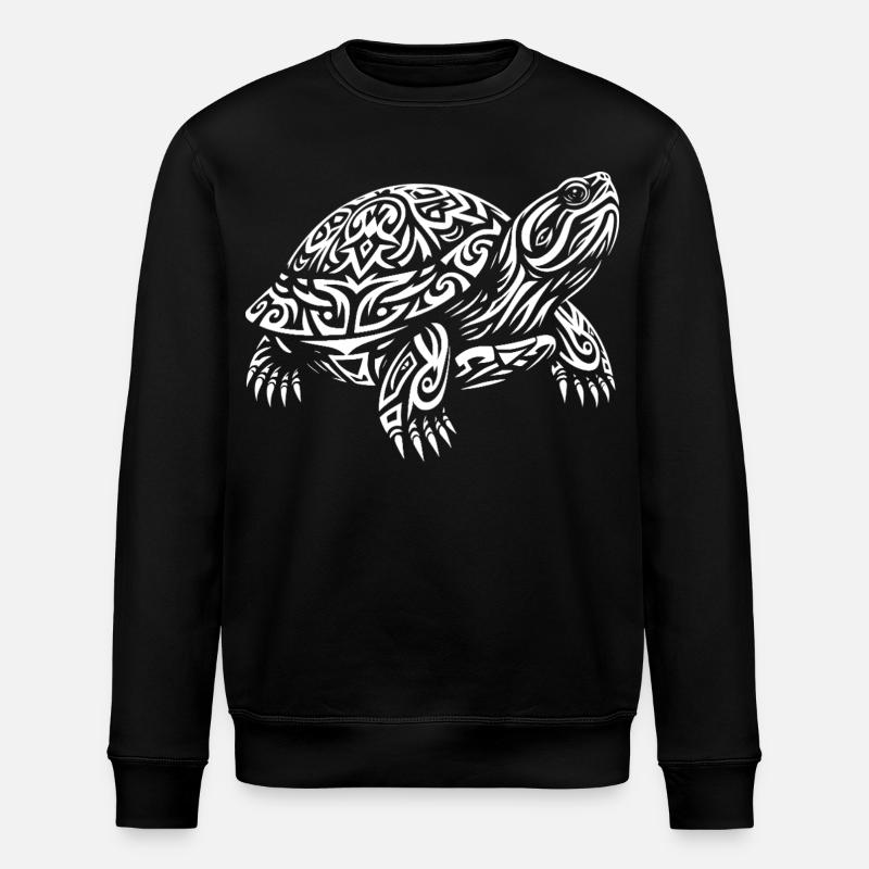 Tortue tribale - Sweat bio ROLLER Stanley/Stella Unisexe - noir