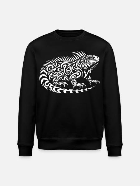 Iguane tribal - Sweat bio ROLLER Stanley/Stella Unisexe - noir