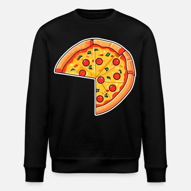 Pizza Cartoon Look - Sweat bio ROLLER Stanley/Stella Unisexe - noir