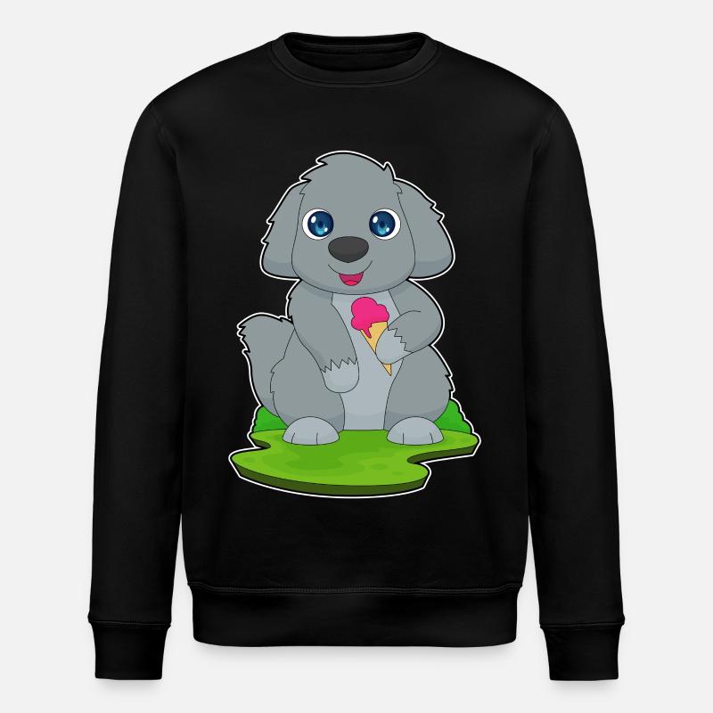 Hund Waffeleis - Stanley/Stella Unisex Bio-Sweatshirt ROLLER - Schwarz