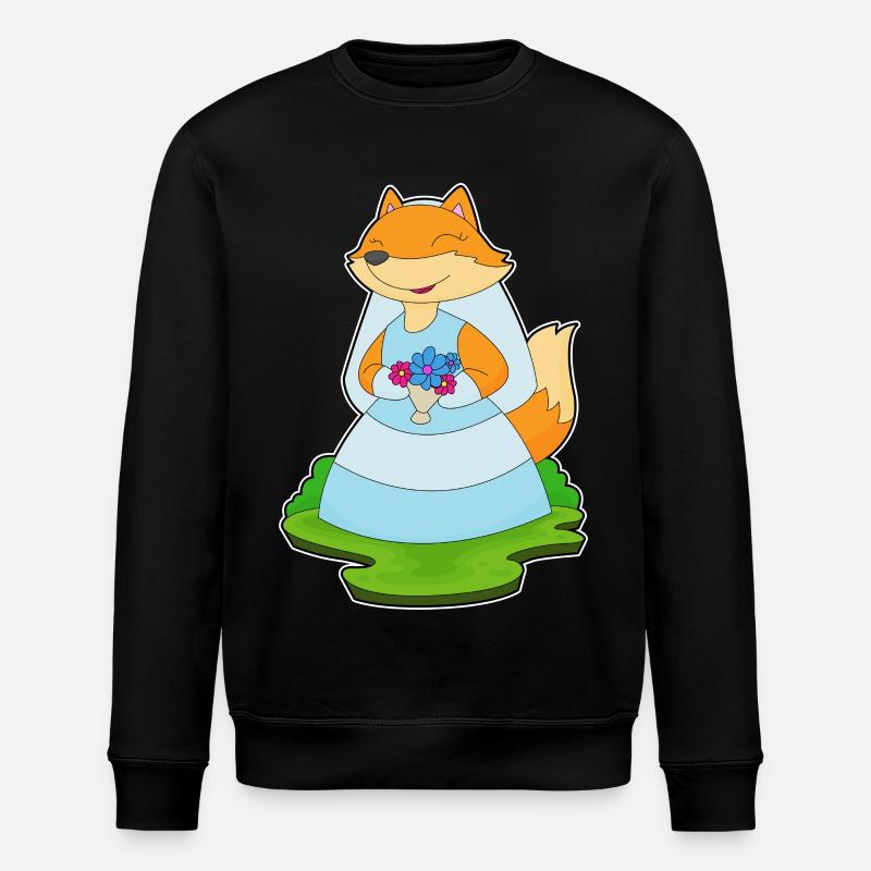 Renard Voile de mariée Mariage - Sweat bio ROLLER Stanley/Stella Unisexe - noir