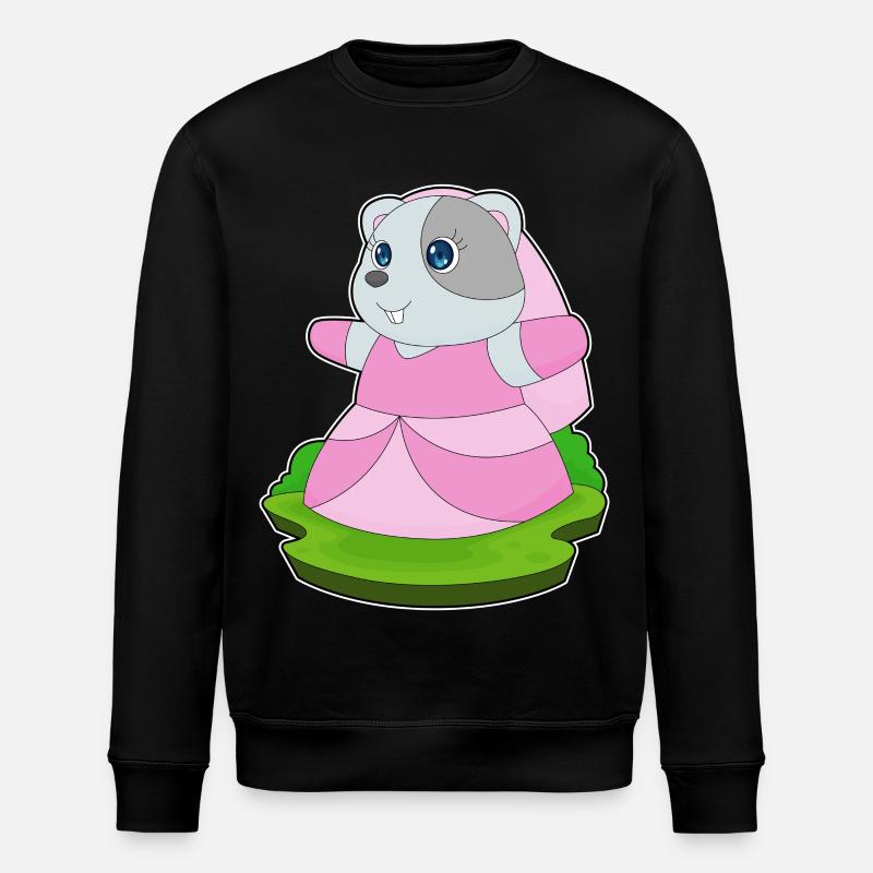Hamster Voile de mariée Mariage - Sweat bio ROLLER Stanley/Stella Unisexe - noir