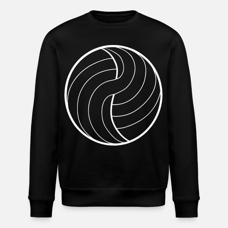 Dessin au trait de volley-ball - Sweat bio ROLLER Stanley/Stella Unisexe - noir