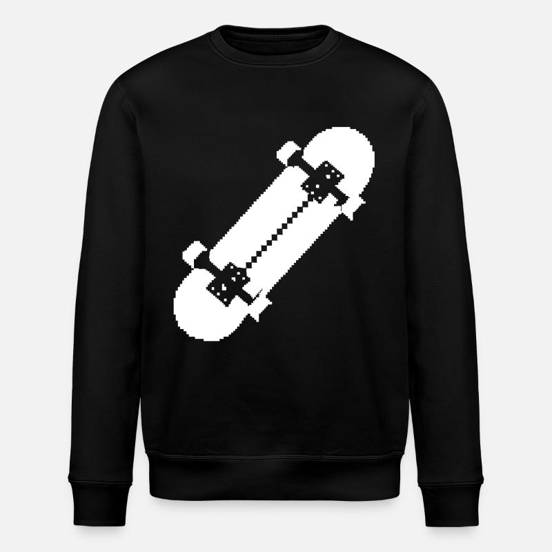 Planche à roulettes Pixel Art - Sweat bio ROLLER Stanley/Stella Unisexe - noir