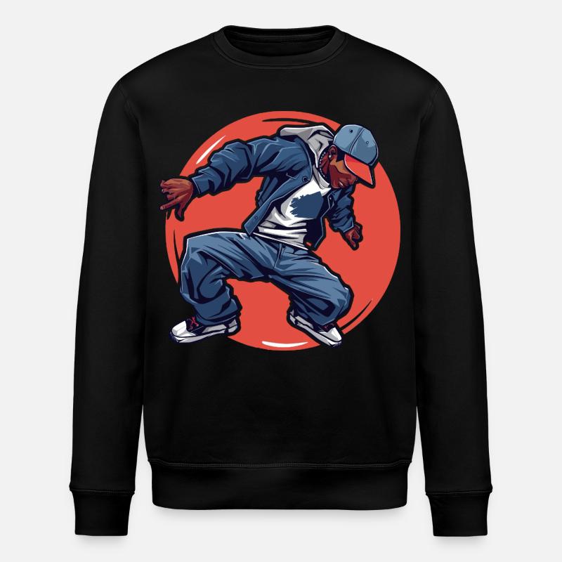 Breakdancing - Stanley/Stella Unisex Bio-Sweatshirt ROLLER - Schwarz