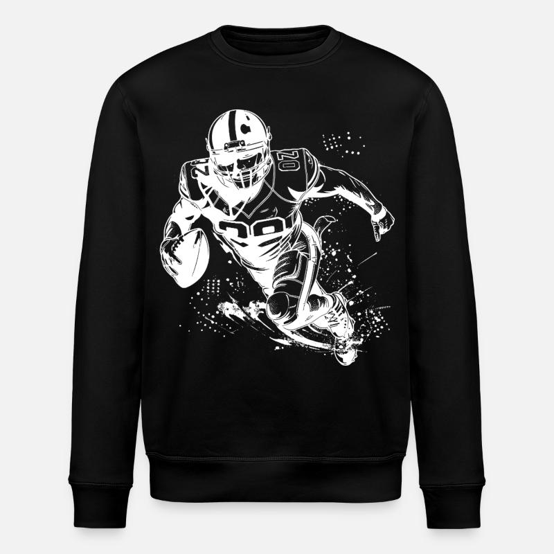 Footballspieler - Stanley/Stella Unisex Bio-Sweatshirt ROLLER - Schwarz