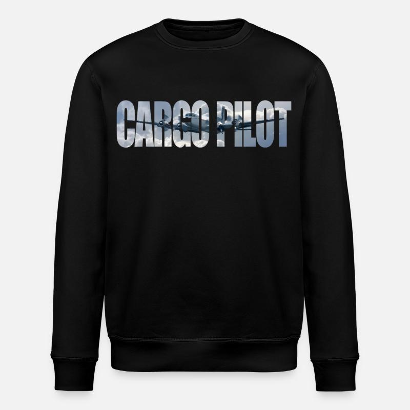 Cargo pilot DC-4 - Stanley/Stella ROLLER Unisex Organic Sweatshirt - black
