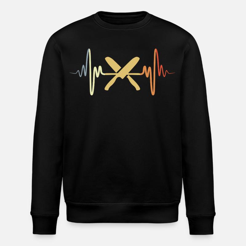 Couteau de chef Palpitations cardiaques - Sweat bio ROLLER Stanley/Stella Unisexe - noir