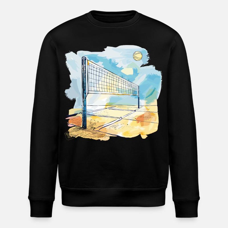 Terrain de volley-ball - Sweat bio ROLLER Stanley/Stella Unisexe - noir