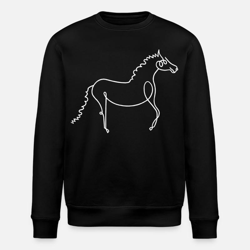 Cheval - Sweat bio ROLLER Stanley/Stella Unisexe - noir