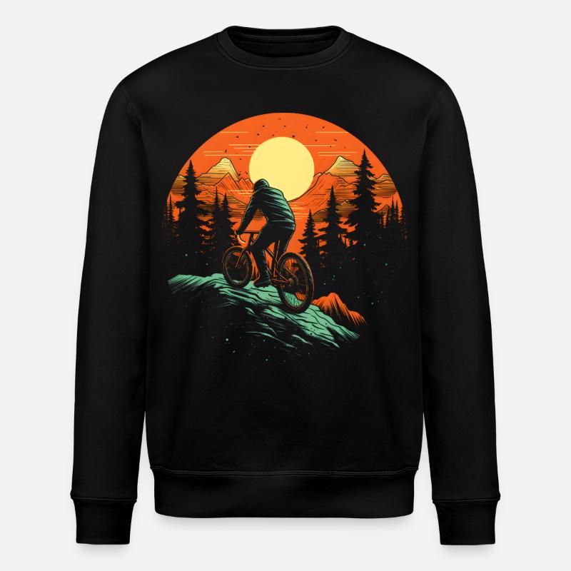 Illustration de VTT - Sweat bio ROLLER Stanley/Stella Unisexe - noir