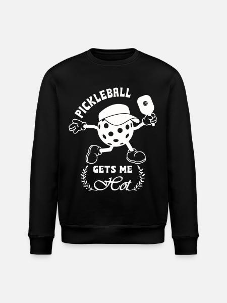 Pickleball gets me hot - Stanley/Stella ROLLER Unisex Organic Sweatshirt - black
