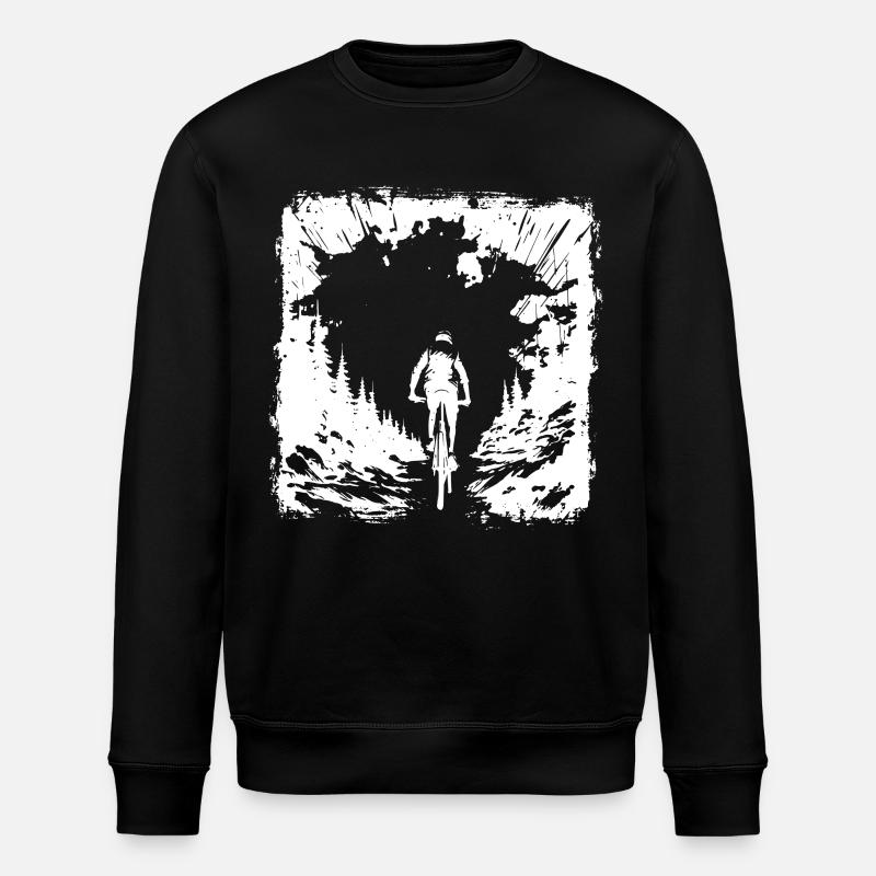 Croquis de VTT - Sweat bio ROLLER Stanley/Stella Unisexe - noir