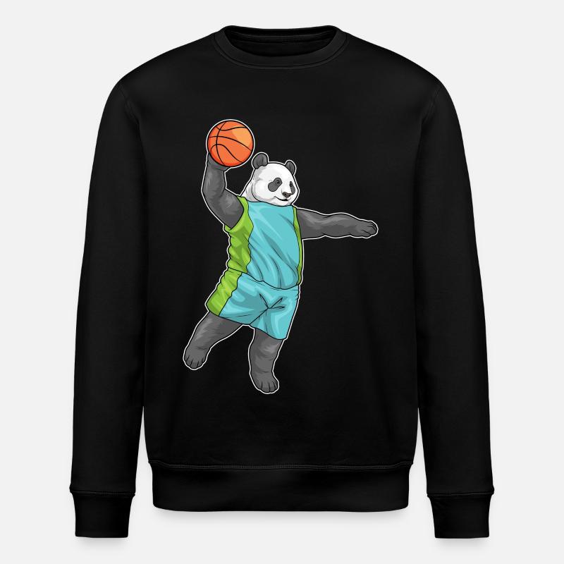 Panda Basketteur Basketteur - Sweat bio ROLLER Stanley/Stella Unisexe - noir