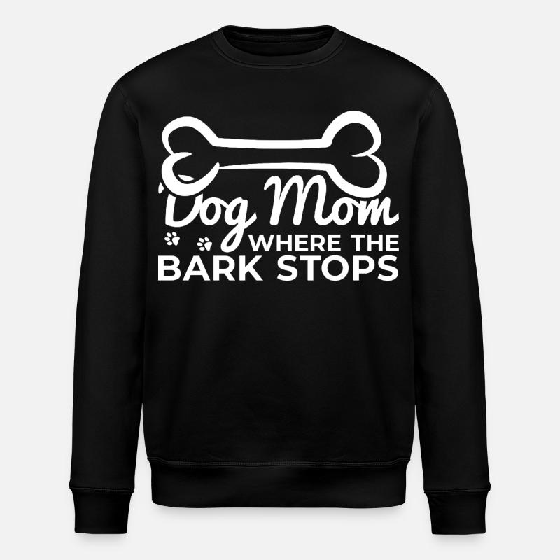 Lustige Hundemutter - Stanley/Stella Unisex Bio-Sweatshirt ROLLER - Schwarz