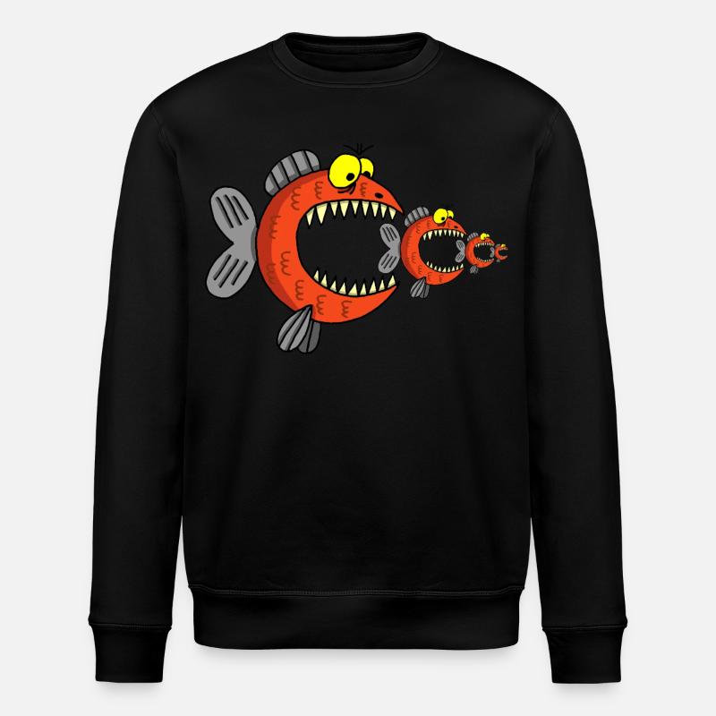 Die Nahrungskette - Stanley/Stella Unisex Bio-Sweatshirt ROLLER - Schwarz