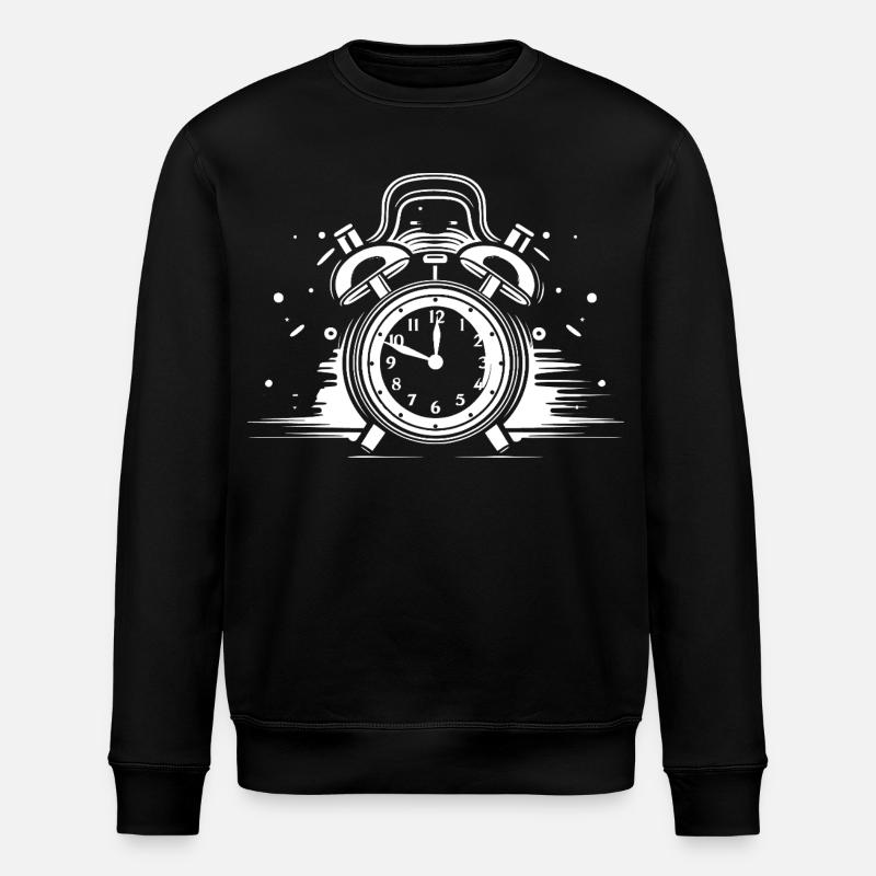 Dessin du réveil - Sweat bio ROLLER Stanley/Stella Unisexe - noir