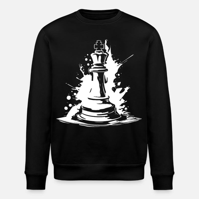 Schachfigur - Stanley/Stella Unisex Bio-Sweatshirt ROLLER - Schwarz