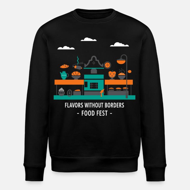 Festival de cuisine de rue - Sweat bio ROLLER Stanley/Stella Unisexe - noir