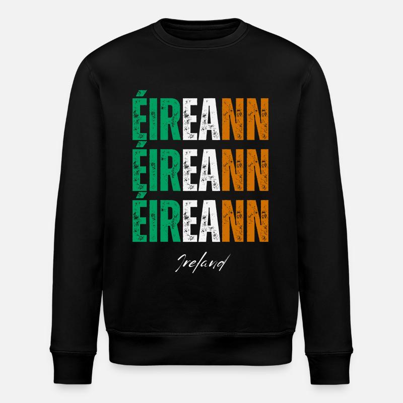 Drapeau de l’Irlande, Irish Pride - Sweat bio ROLLER Stanley/Stella Unisexe - noir