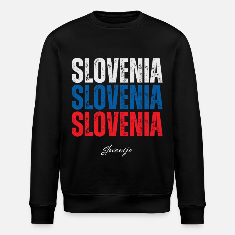 Drapeau de la Slovénie, fierté slovène - Sweat bio ROLLER Stanley/Stella Unisexe - noir