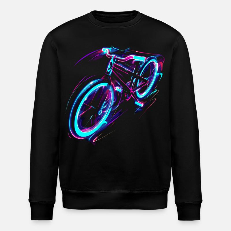 Vélo Vaporwave - Sweat bio ROLLER Stanley/Stella Unisexe - noir