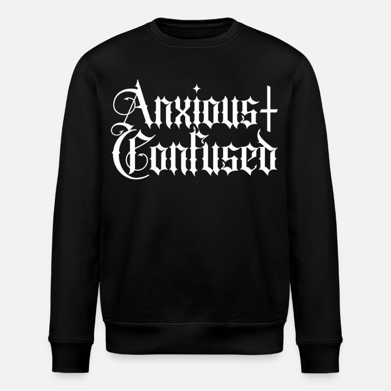 Anxieux et confus - Sweat bio ROLLER Stanley/Stella Unisexe - noir