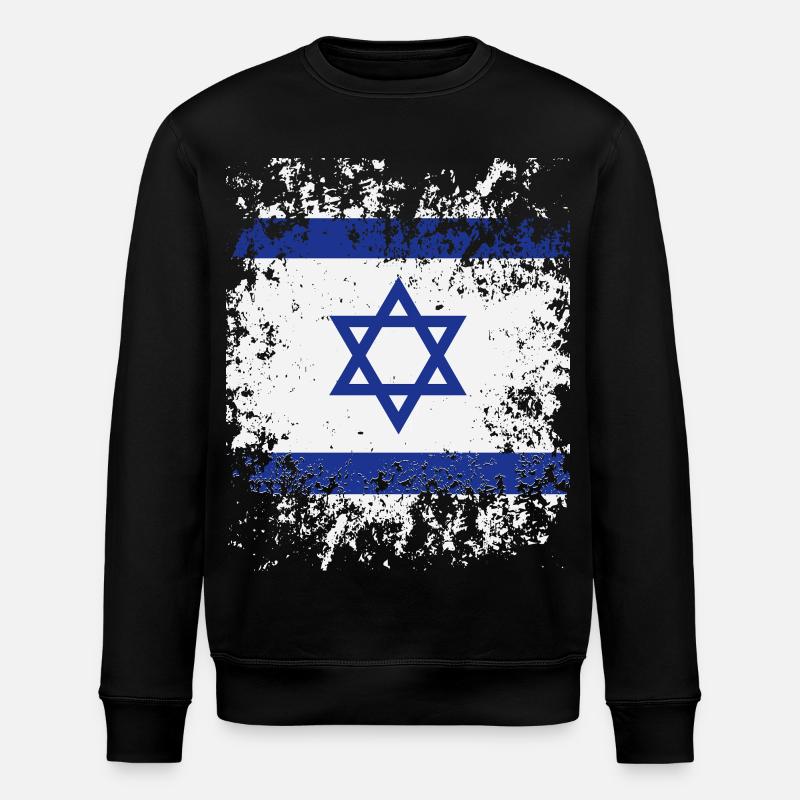 Fierté israélienne, drapeau d’Israël - Sweat bio ROLLER Stanley/Stella Unisexe - noir