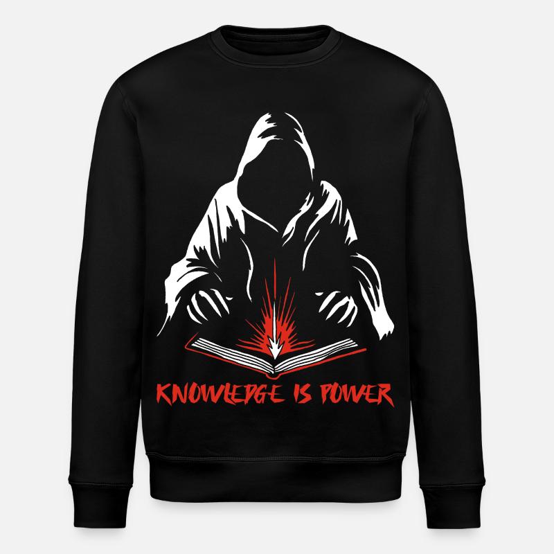 Le savoir est le pouvoir - Sweat bio ROLLER Stanley/Stella Unisexe - noir