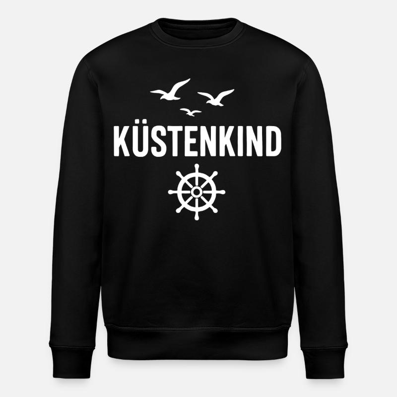 Küstenkind - Stanley/Stella Unisex Bio-Sweatshirt ROLLER - Schwarz