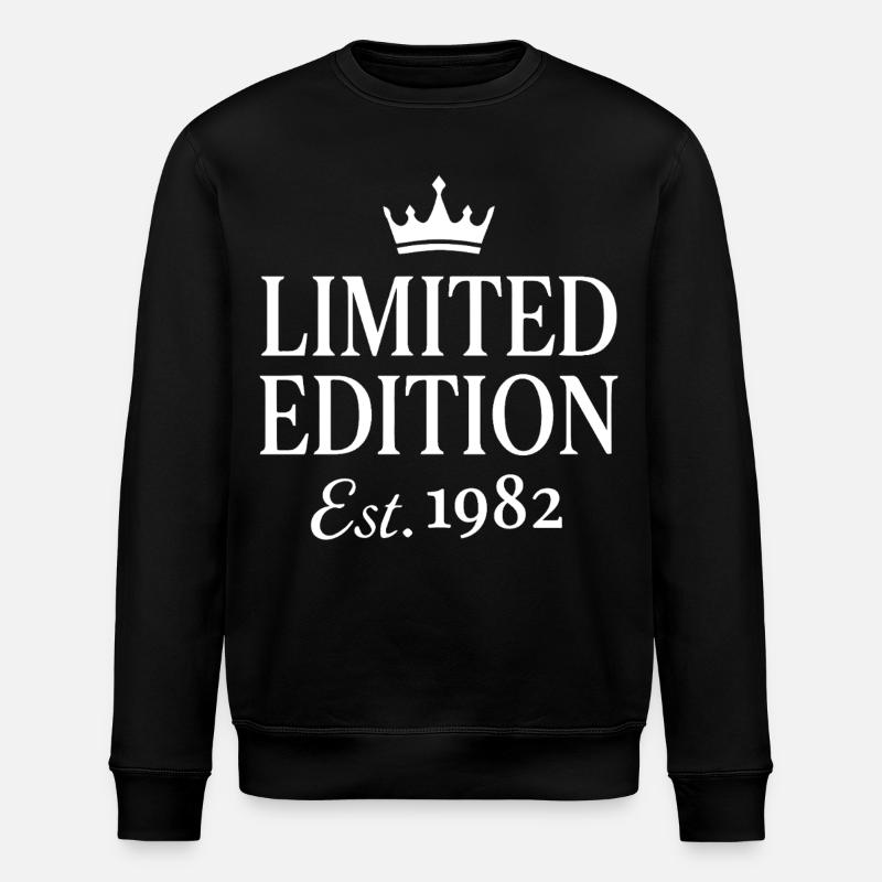 Edition limitée Est 1982 - Sweat bio ROLLER Stanley/Stella Unisexe - noir