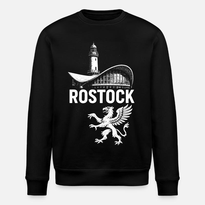 Rostock Teepot & Greif - Stanley/Stella Unisex Bio-Sweatshirt ROLLER - Schwarz
